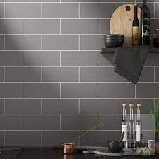 Lisso Matt Cement Kitchen Wall Tile