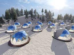 Garden igloo 360 zu spitzenpreisen kostenlose lieferung möglich Glamping Glass Geodesic Dome House Customized Garden Igloo Tents