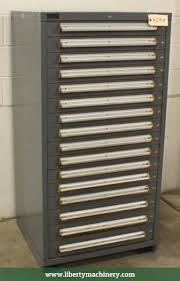 used 16 drawer stanley vidmar cabinet