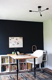 a graphic home office reveal one room