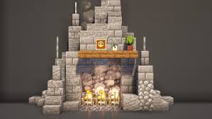 8 Cozy Minecraft Fireplace Design Ideas