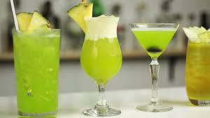 midori tails green melon drinks