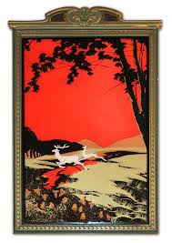 Art Deco Paintings 1920s Glass Painting