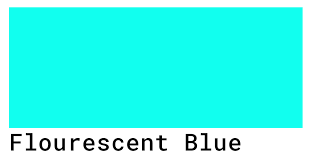 Fluorescent Blue Color Codes The Hex