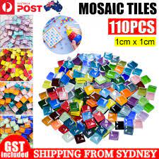 110x Mixed Square Crystal Glass Mosaic