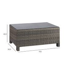 coffee table sevilla 102x50 5xh43 5cm