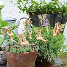 6 Pieces Garden Miniatures Fairies Mini