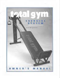 total gym 2000 owner s manual manualzz