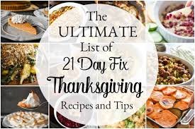 thanksgiving 21 day fix style the