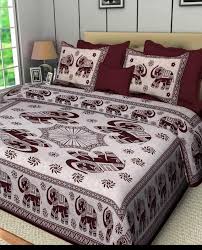 Jaipuri Prints Cotton Bed Sheet For