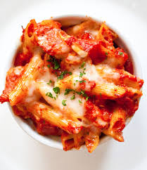 lighter three cheese baked ziti in a hurry