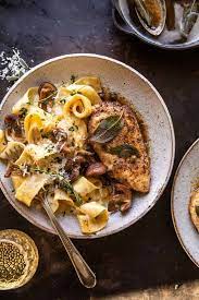 Creamy Chicken Piccata With Mushrooms gambar png
