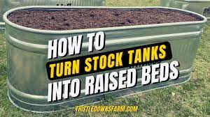 turn metal stock tanks into raised beds