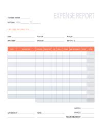 free expense report template for word