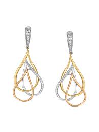 tanishq 14k gold diamond earrings