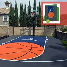The whimsical court was meant to be fun for the kids to play on, joyful, vibrant, and positive, cooper said in a phone interview with the times. Design Your Own Court Design Backyard Basketball Court Design Home Tennis Court Southern California