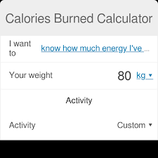 calories burned calculator