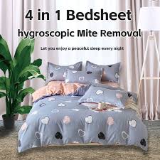 4 In 1 Bedsheet Bed Sheet Cover With