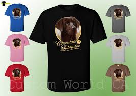 Men T Shirt Chocolate Labrador Dog Image Puppies Very Cute