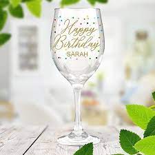 Happy Birthday Wine Glass