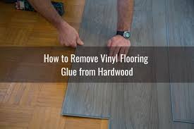 how to remove glue from hardwood