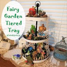 Fairy Garden Tiered Tray Sew Crafty