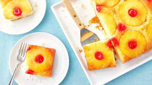 Fresh Pineapple Upside Down Cake With Cake Mix gambar png