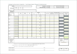 Business Spreadsheet Template With Itemized El Expense
