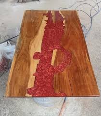 Buy Red Resin Dining Sofa Table