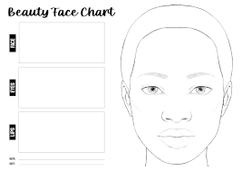 face chart make up vectors