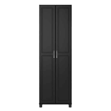obsidian black utility storage cabinet