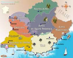 maps of provence and french riviera