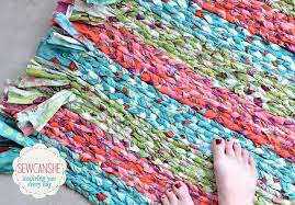 how to sew a diy braided rag rug