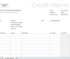 Sample Credit Memo Form Archives My Excel Templates