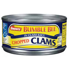 snow s chopped clams in clam juice
