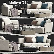 Luxury Modern Sofa Set Free 3d Model
