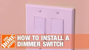 You can easily turn the lights on and off with the paddle style switch. How To Install A Dimmer Switch Single Pole Three Way Light Switch The Home Depot Youtube