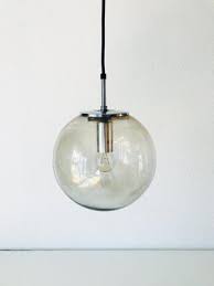 Large Glass Ball Pendant Lamp From Glashutte Limburg 1970s For Sale At Pamono