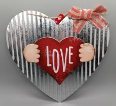 Galvanized Rustic Metal Heart