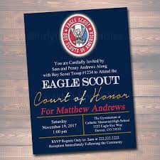 Editable Eagle Scout Court Of Honor Invitation Boy Scout