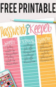 While i can't promise that this password organizer can help you with anything related to crochet, i can promise that it will help you keep your online life organized. Password Log Free Printable For An Organization Binder Savor Savvy