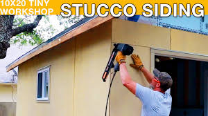 building a tiny work stucco siding