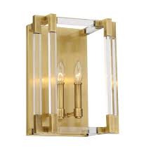 Aged Antique Brass Wall Sconce