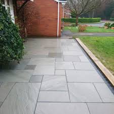 Kandla Grey Sandstone Paving Project