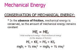 Mechanical Energy Formula Definitions