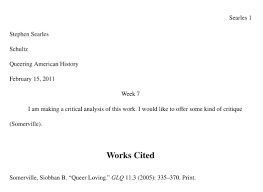 Works Cited    Russell    