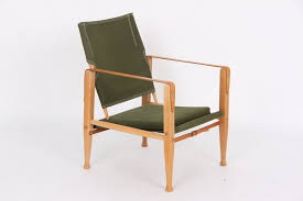 safari chairs with green canvas fabric