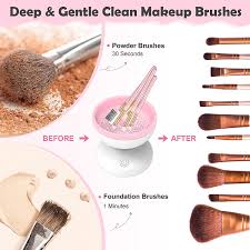 electric makeup brush cleaner fast