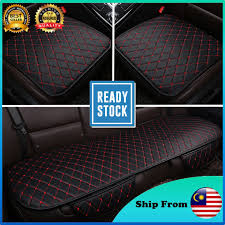 Red Leather Car Seat Cushion Front