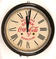 coca cola wall mount clock ingraham
